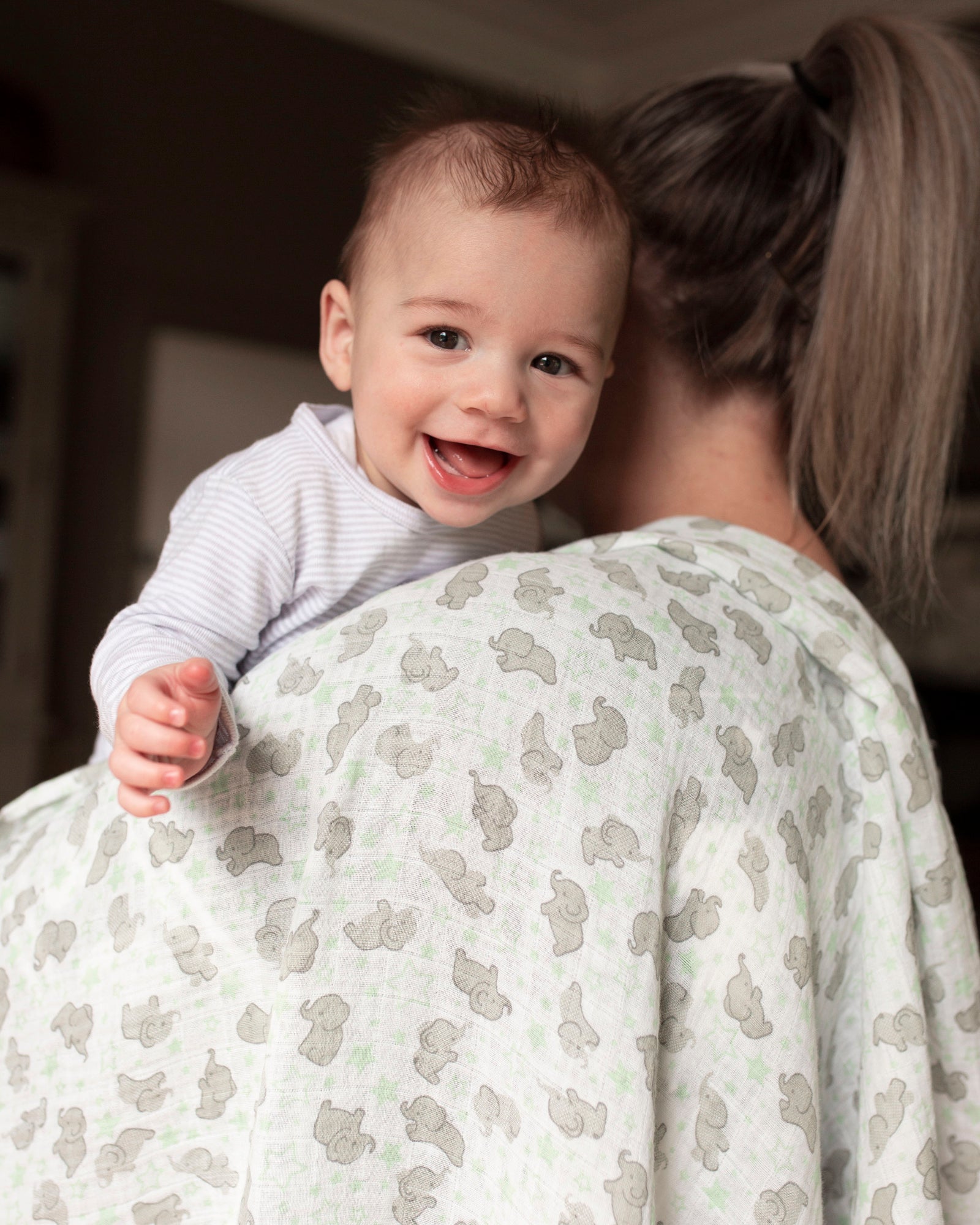 Little Linen Baby Muslin Wrap 3pk Prints