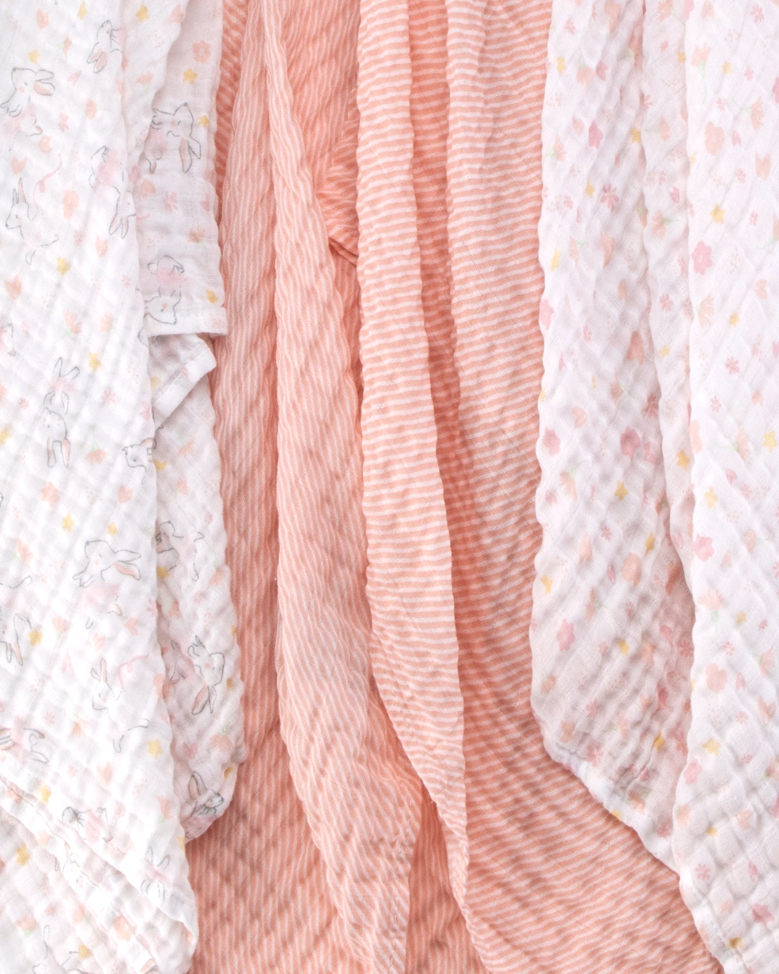 Little Linen Baby Muslin Wrap 3pk Prints