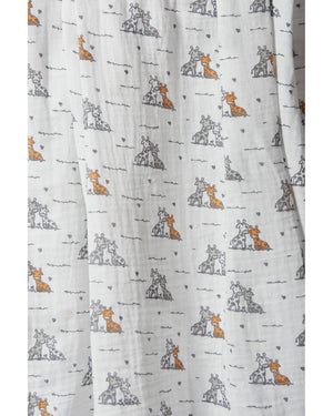 Little Linen Baby Muslin Wrap 1pk Prints