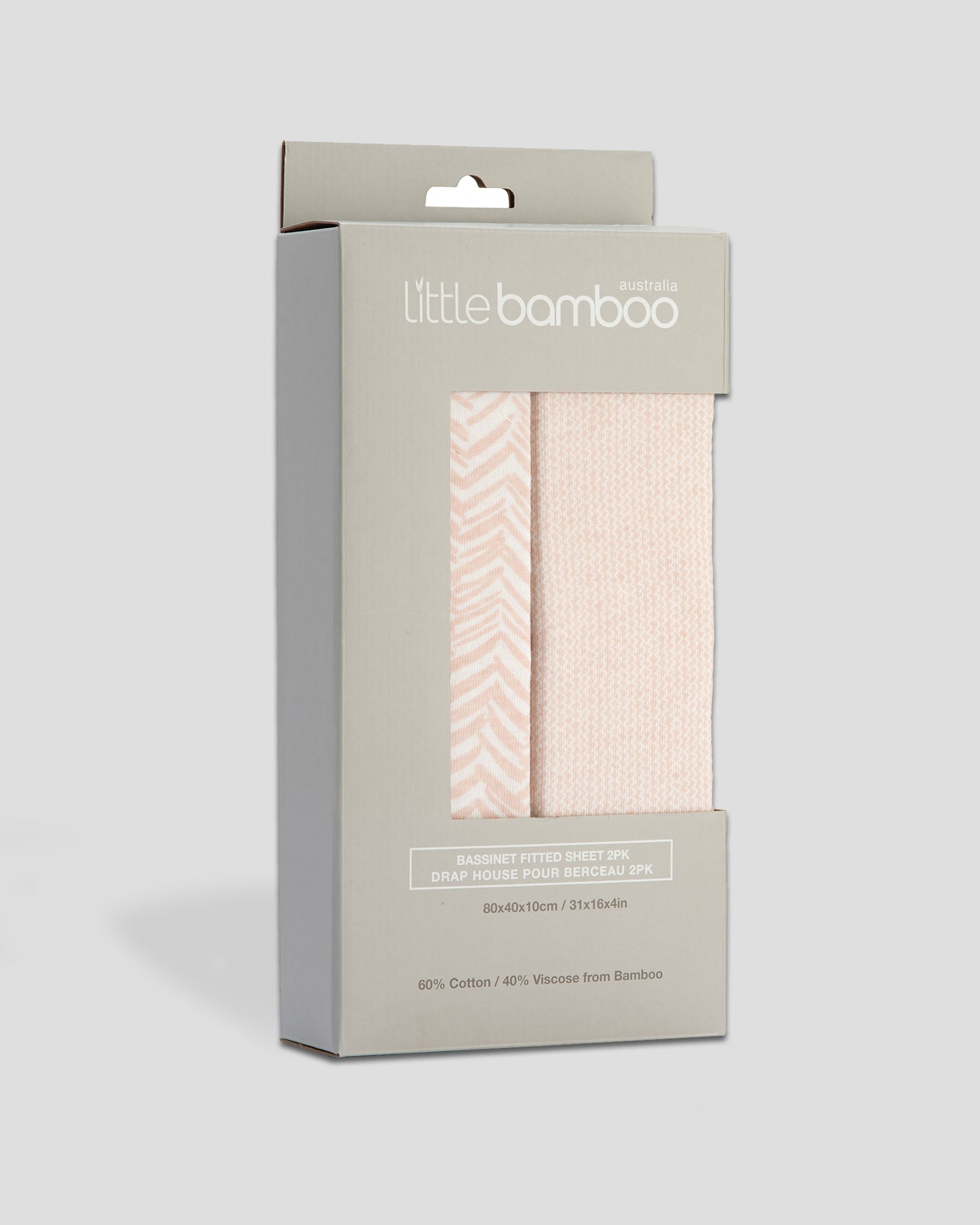 Little Bamboo Jersey Fitted Sheet 2Pk Bassinet