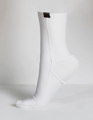 Polymer Anti Blister Long Liner Socks- White