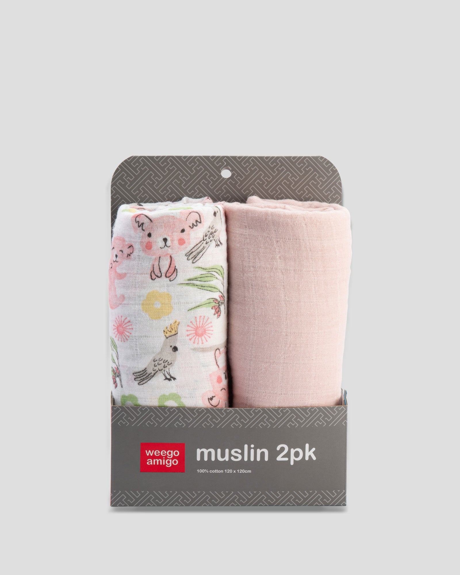 Weegoamigo Muslin Wrap 2Pk